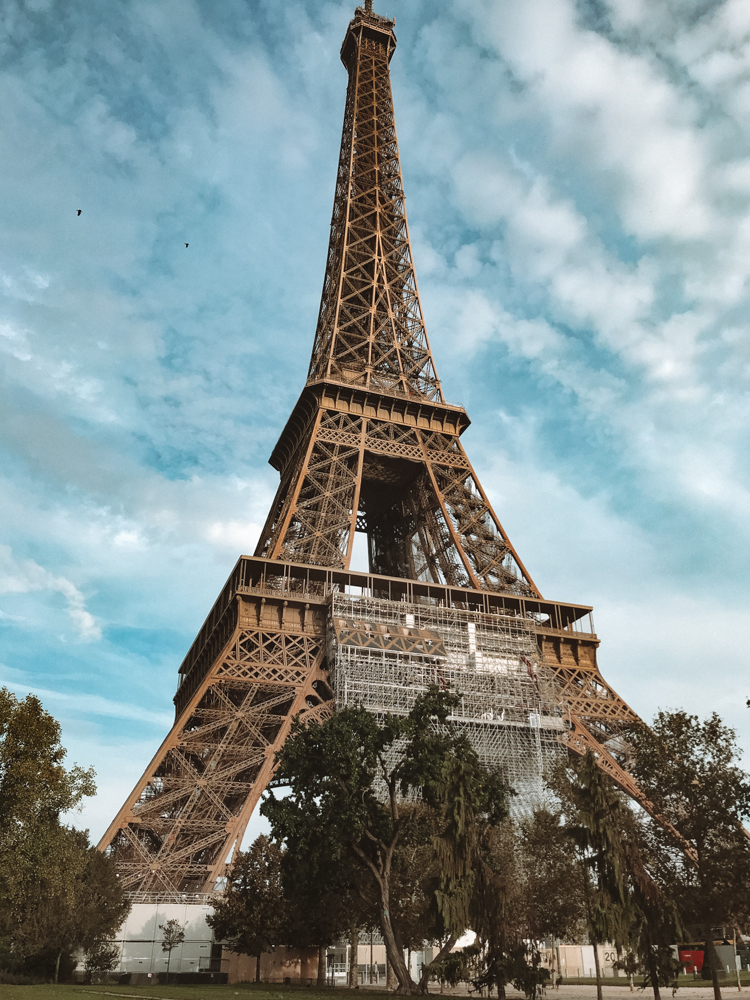 Eiffel Tower on a sunny day