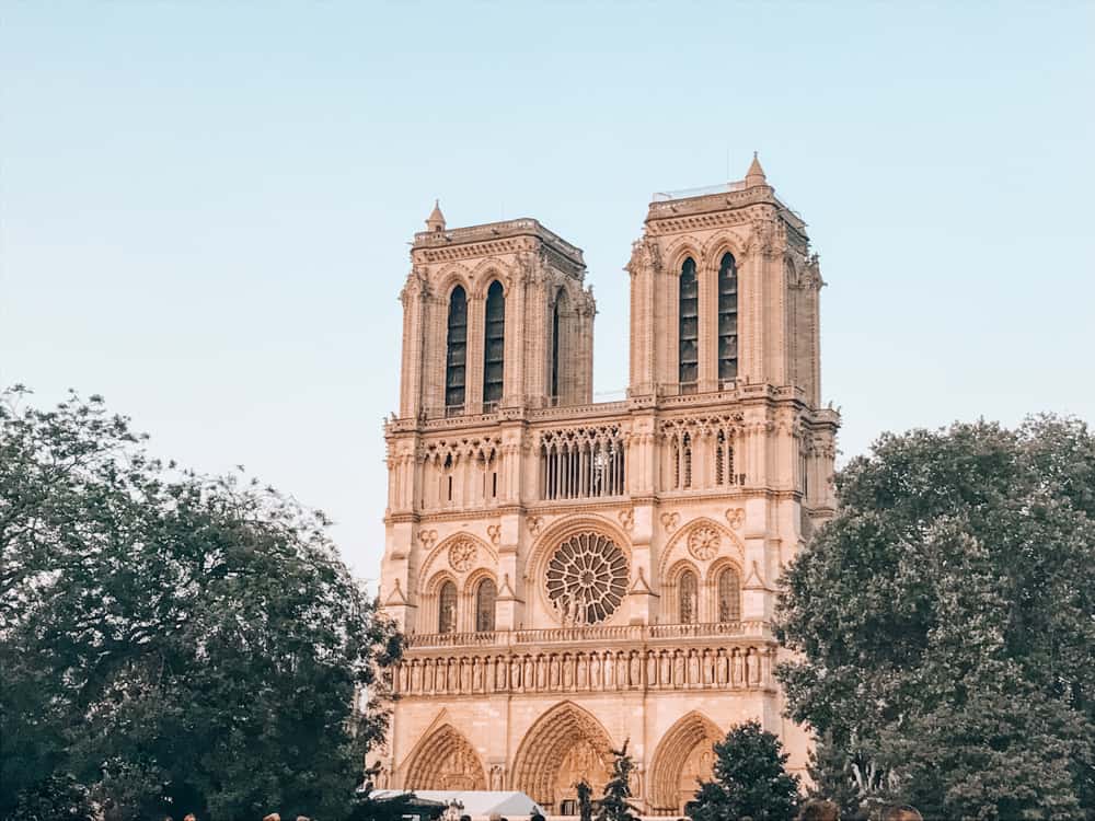 Notre Dame at evening
