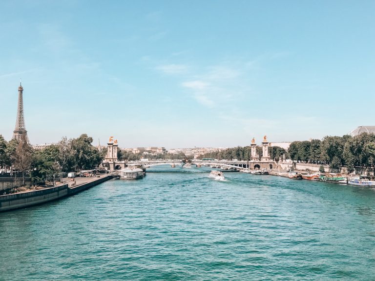 Paris in a day | Ultimate 1 day in Paris itinerary | Seine River in Paris with Eiffel Tower on the left