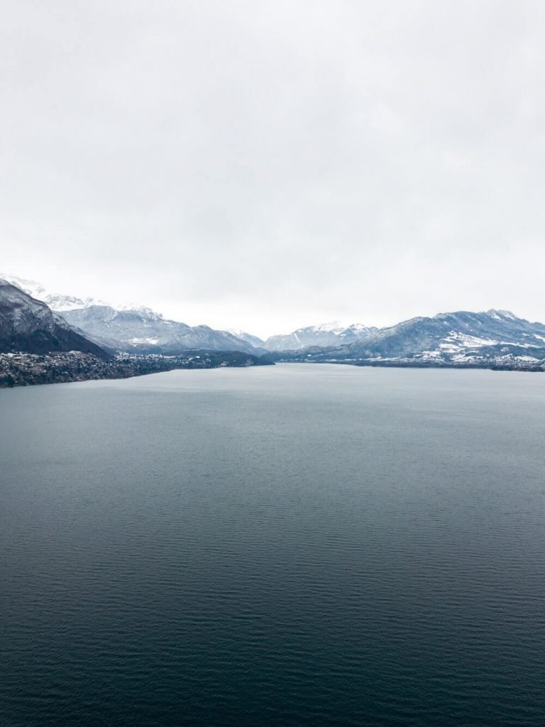 Wintry day in Annecy France