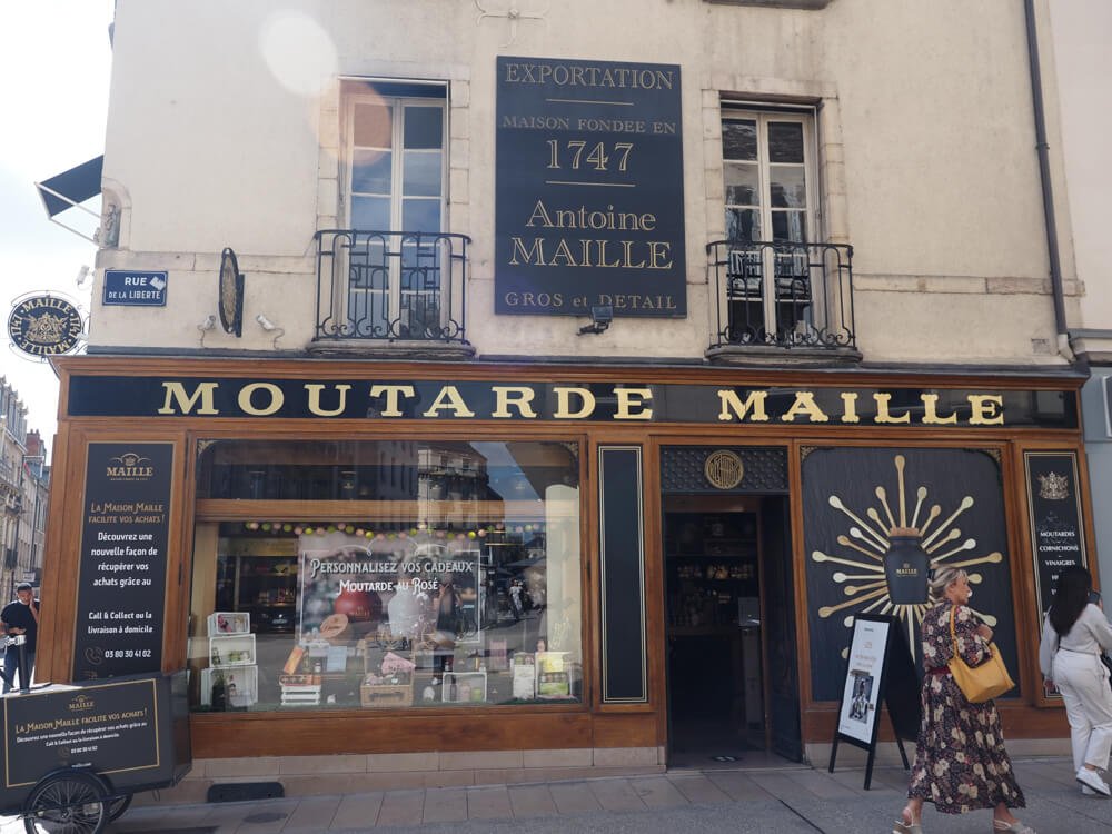 Moutarde Maille shop in Dijon