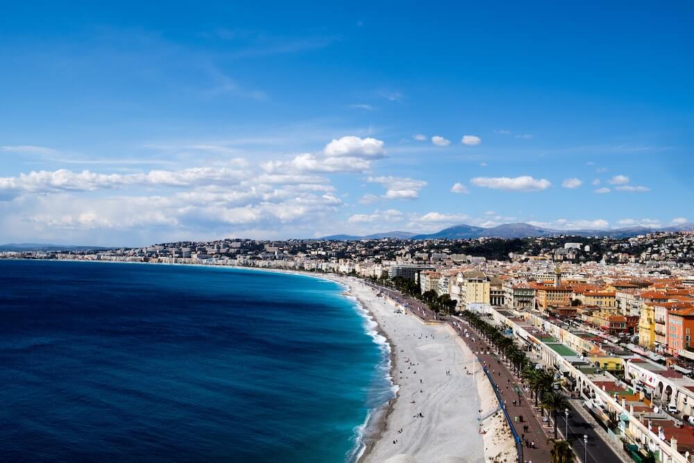 Nice along the Mediterranean Sea - Most Beautiful Cities in France