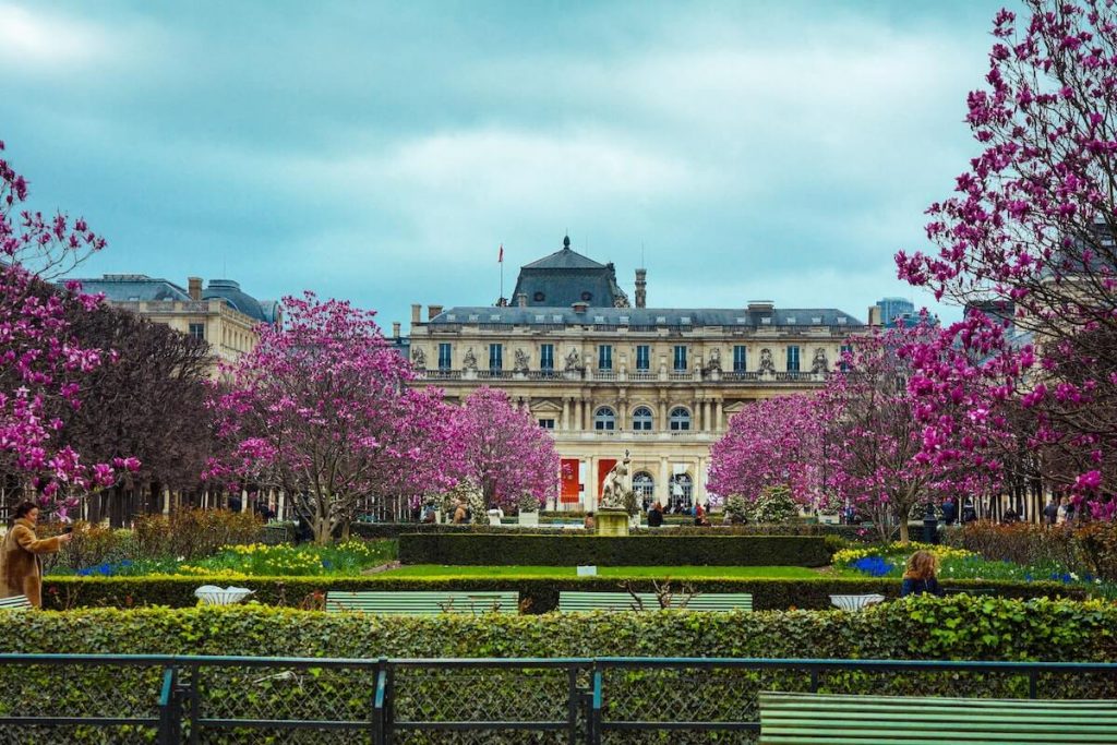 Best Time to Visit Paris - Flowers in a park in Paris