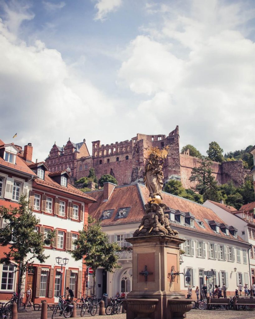 Heidelberg with the Caslte on the hill