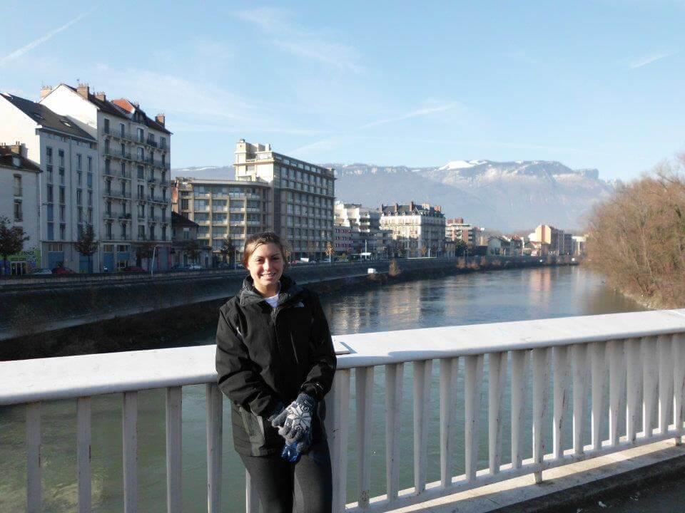 Kat along the Isere River