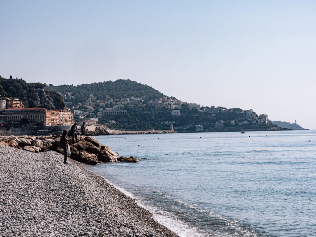 Beautiful coastline in Nice