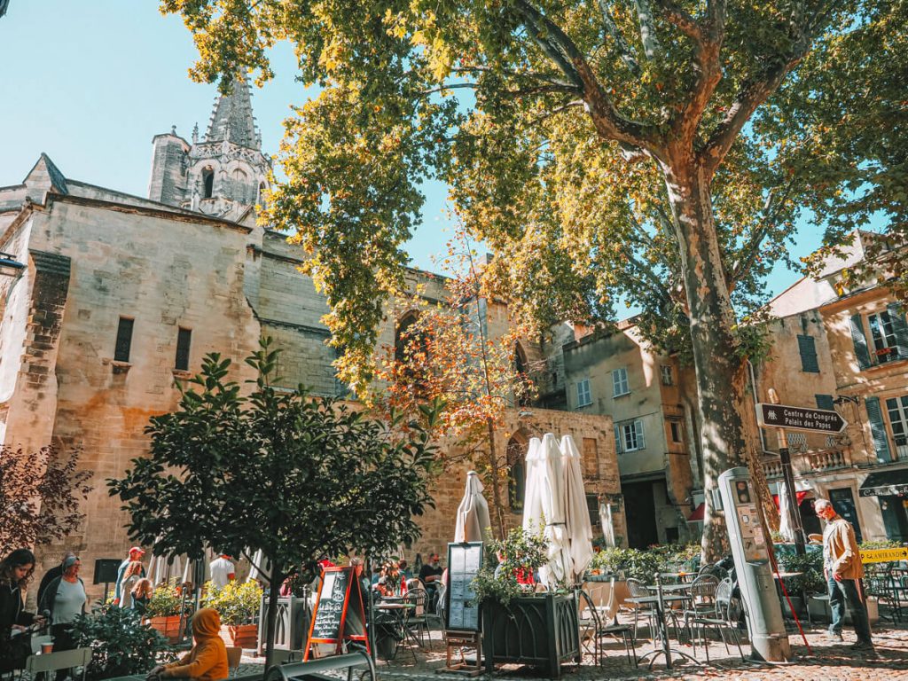 Beautiful square in Avignon
