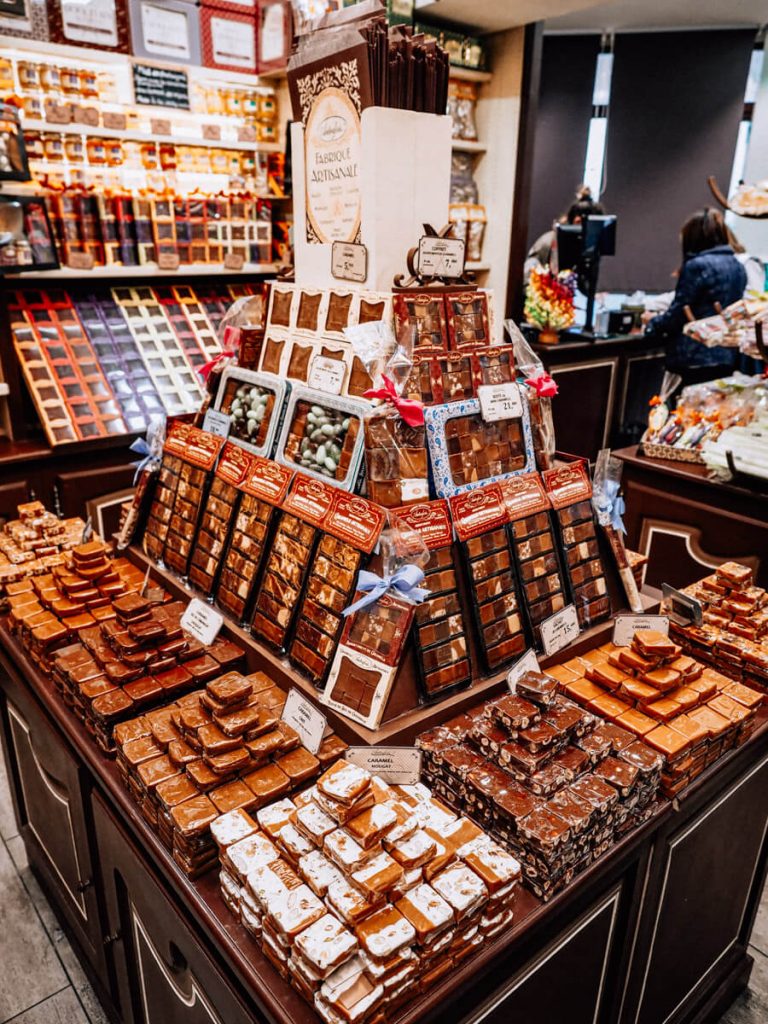 Chocolate at a candy shop in Avignon