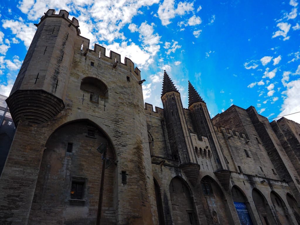 Exterior of the Pope's Palace in Avignon
