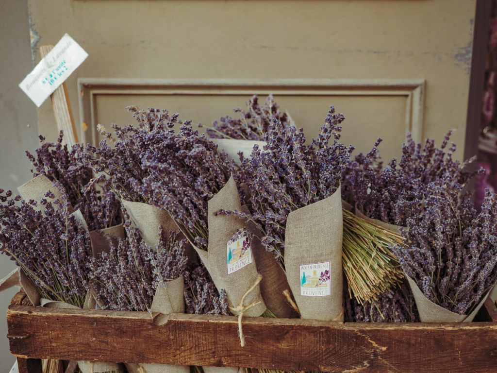 Lavender at a market in Aix en Provence
