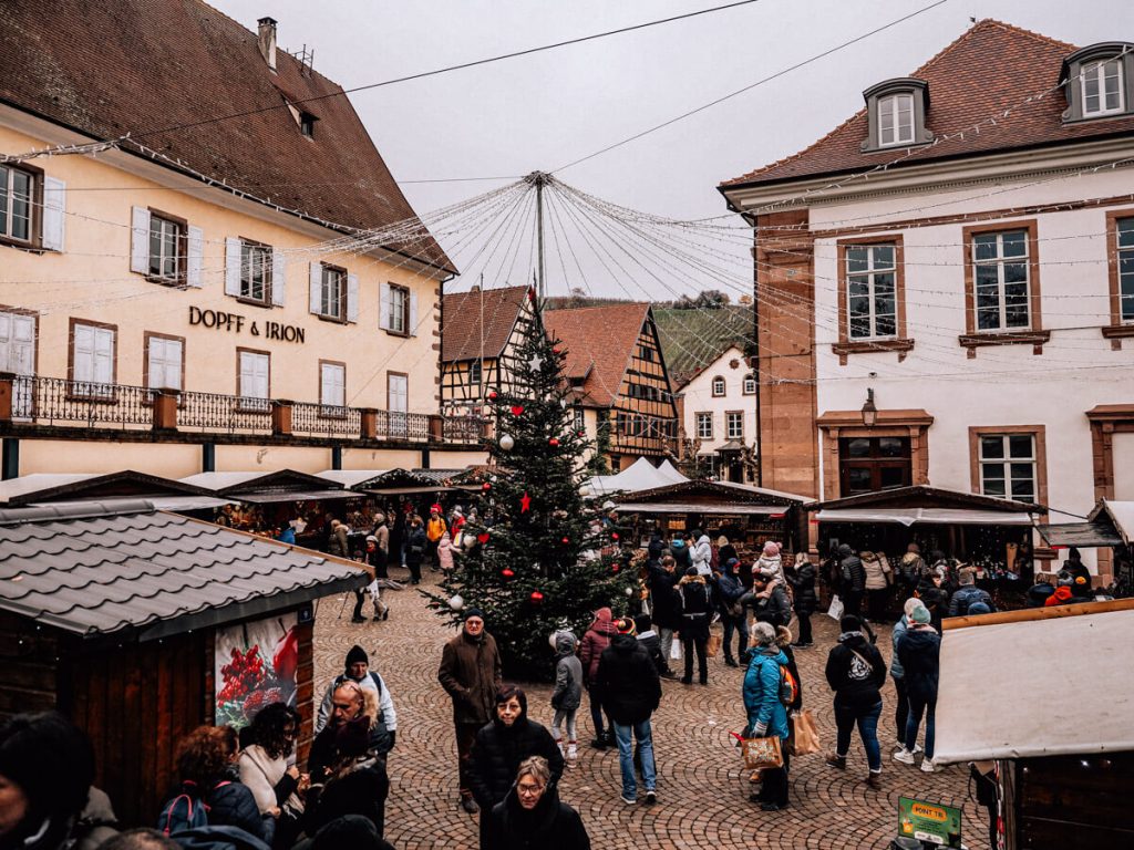 Beautiful Christmas market in Riquewihr