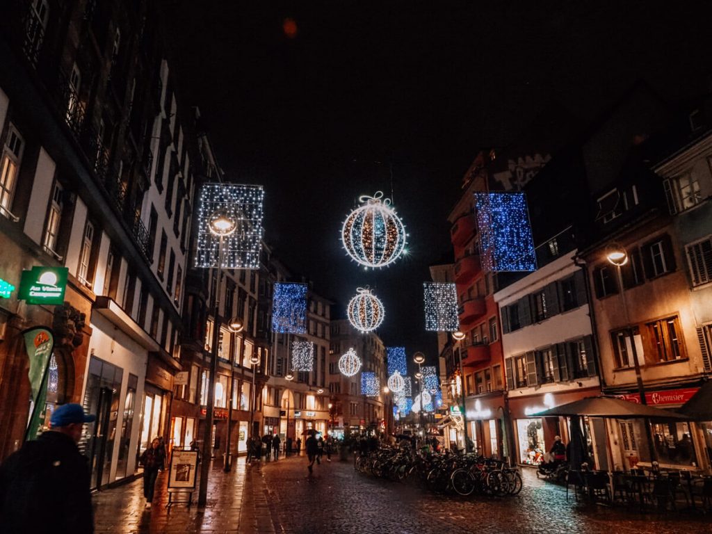 Christmas lights in Strasbourg