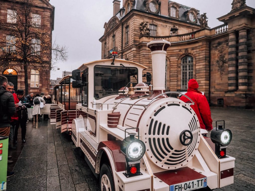 Christmas train in Strasbourg