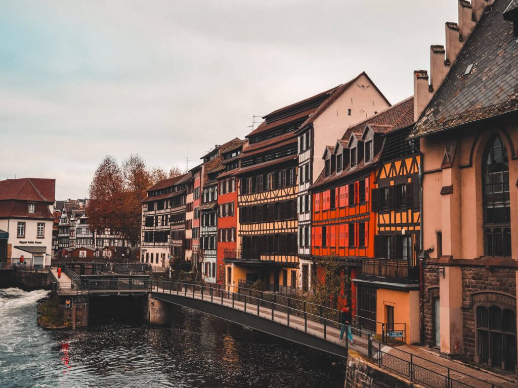 Colorful Strasbourg buildings in Petite France
