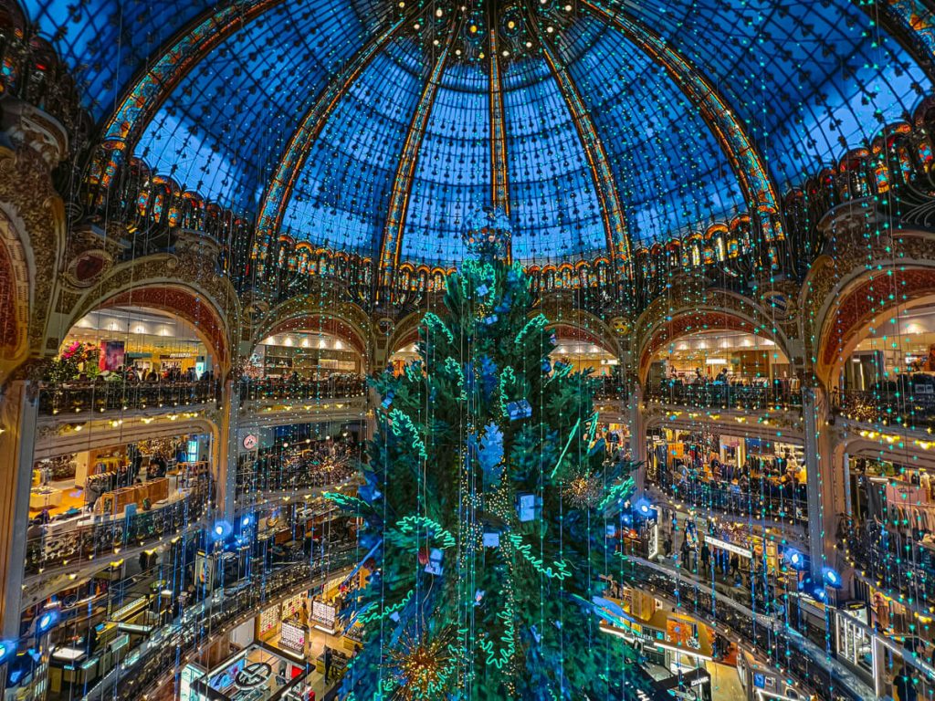 Galeries Lafayette at Christmas