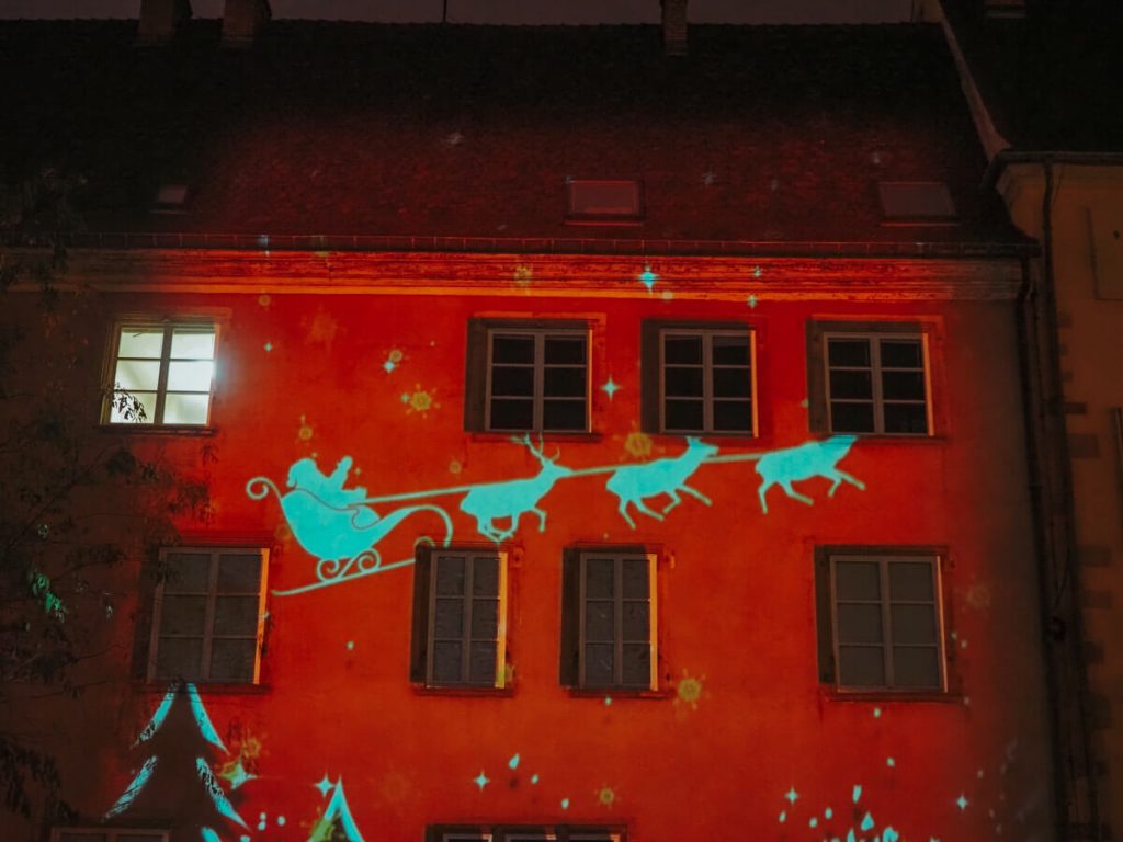 Light projections in Colmar