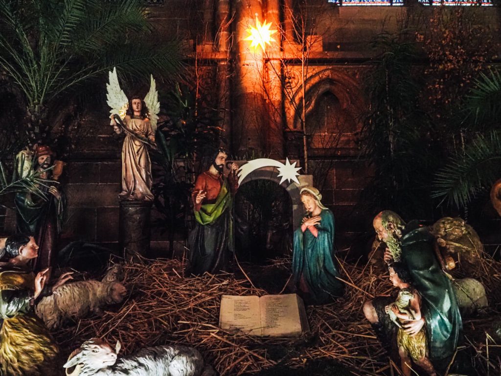 Nativity scene at the Strasbourg Cathedral