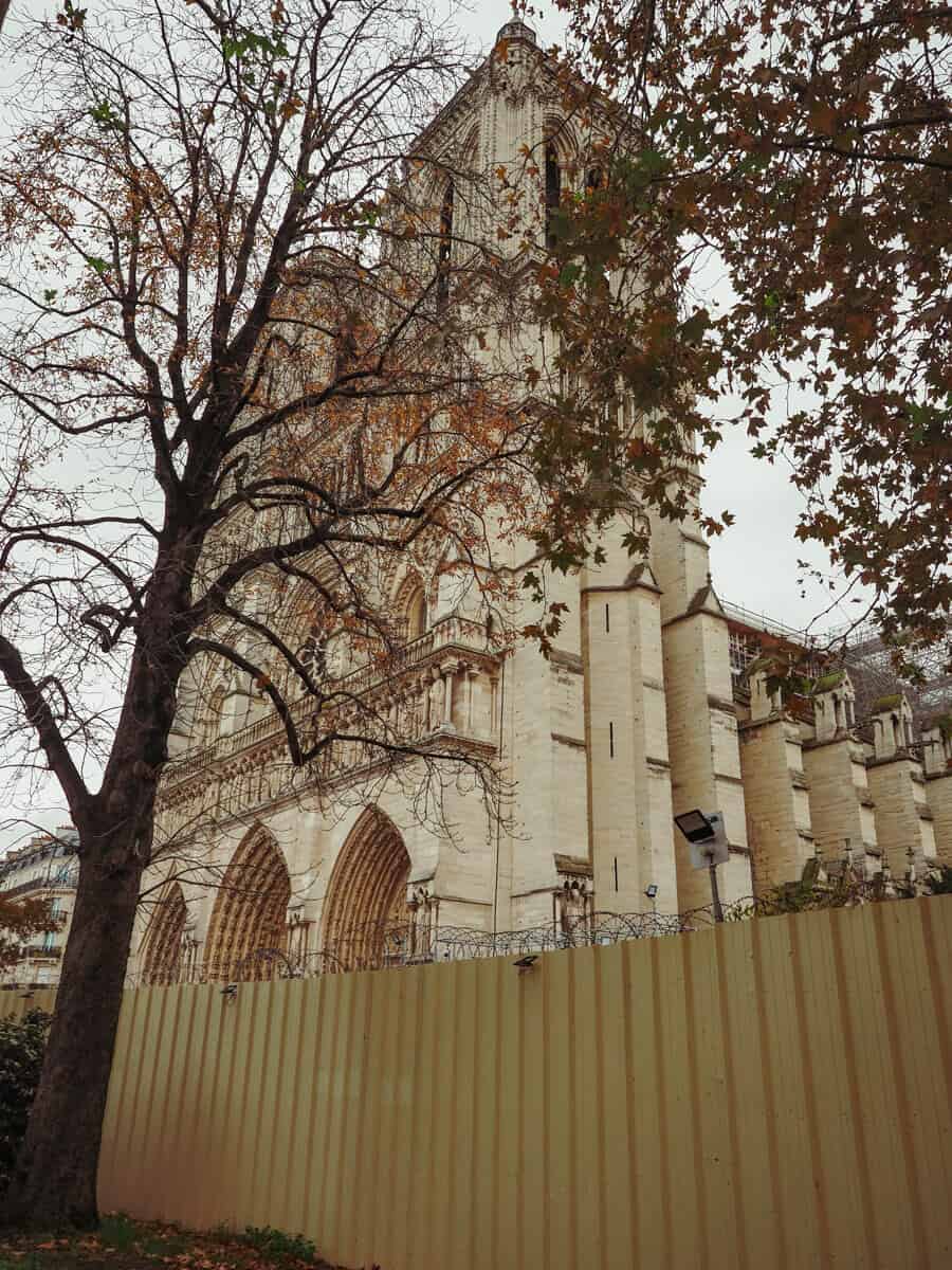 Notre Dame under construction