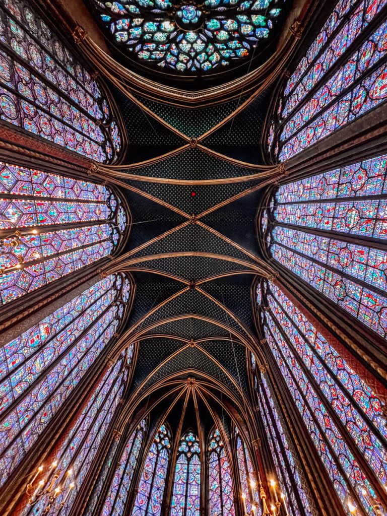 Roof of Sainte-Chapelle in Paris