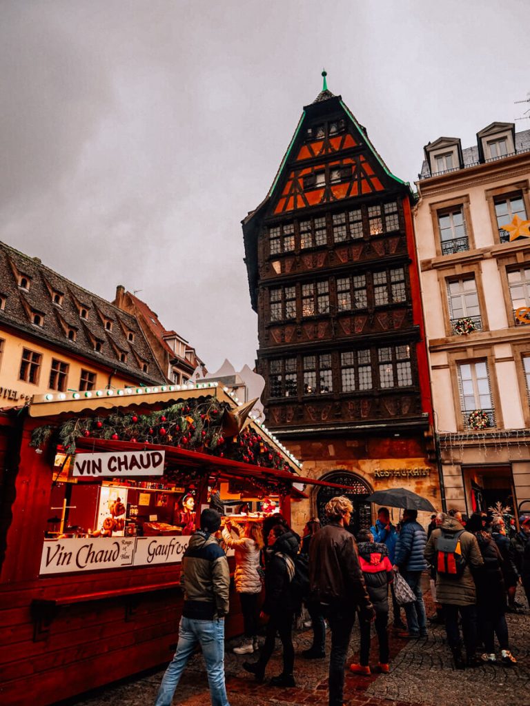 Vin Chaud stand at the Strasbourg Christmas Market