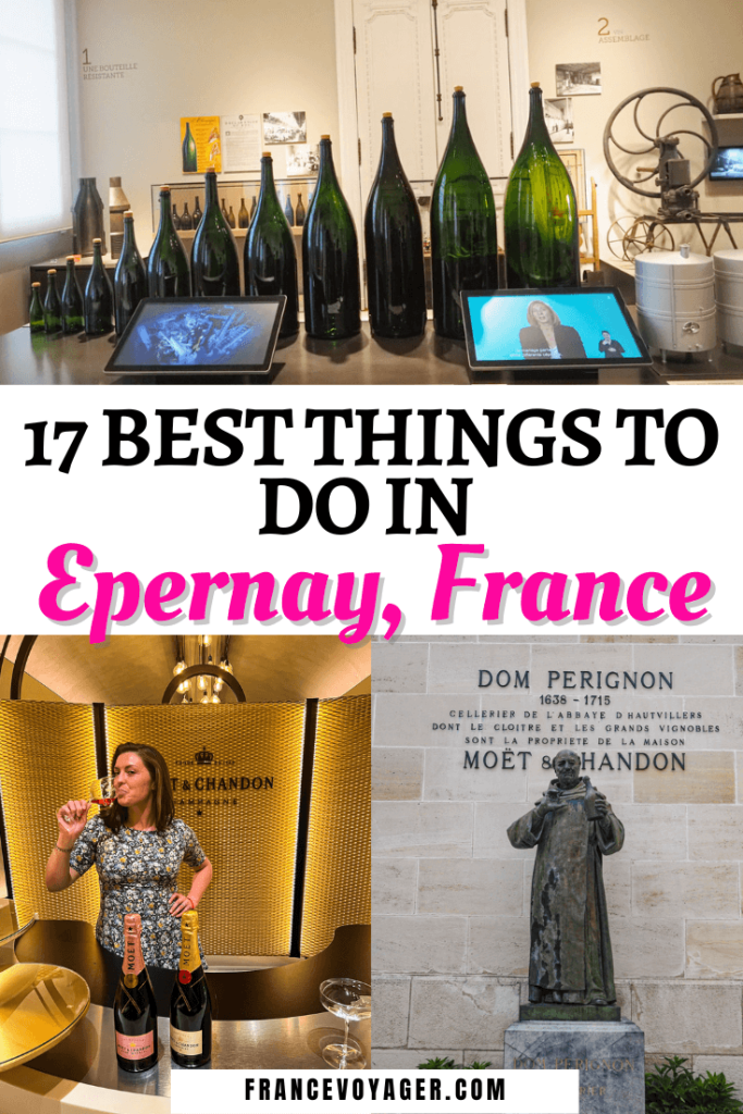 These are the 17 best things to do in Epernay France | Epernay France Restaurants | Epernay France Champagne | Epernay Itinerary | What to do in Epernay | 1 Day in Epernay | Champagne Tastings in Epernay | Champagne Houses in Epernay | Champagne Tasting in Epernay | Cellar Tour Epernay | Moet Et Chandon Epernay | Moet and Chandon Champagne | Champagne Tours in France | Epernay France Travel