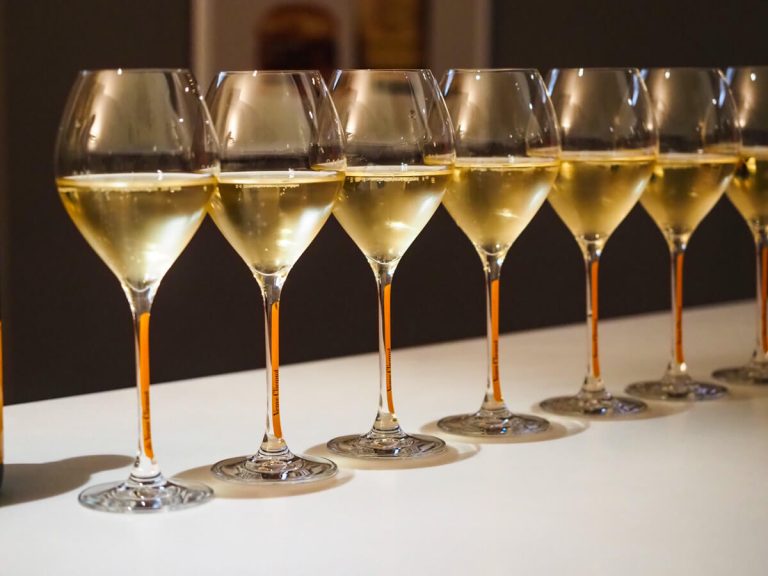 Row of Veuve Clicquot
