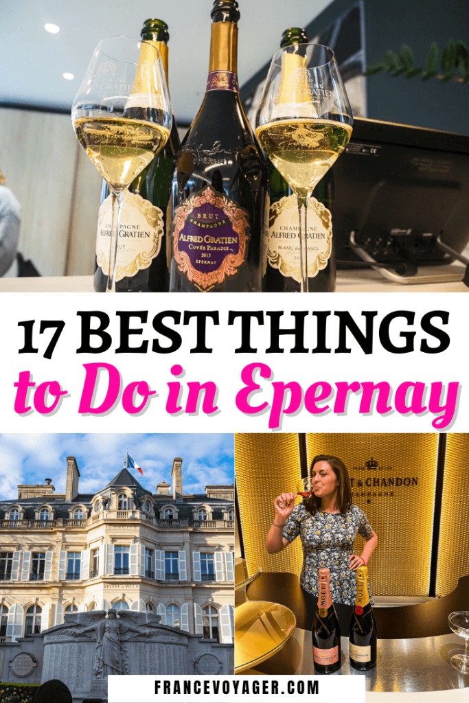 These are the 17 best things to do in Epernay France | Epernay France Restaurants | Epernay France Champagne | Epernay Itinerary | What to do in Epernay | 1 Day in Epernay | Champagne Tastings in Epernay | Champagne Houses in Epernay | Champagne Tasting in Epernay | Cellar Tour Epernay | Moet Et Chandon Epernay | Moet and Chandon Champagne | Champagne Tours in France | Epernay France Travel