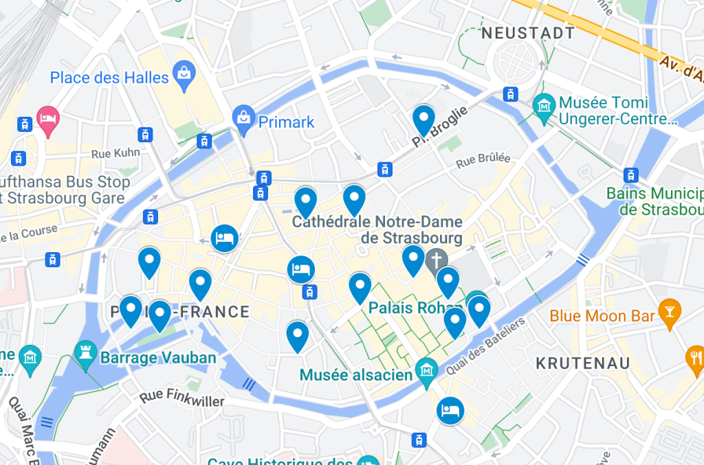 Strasbourg Christmas Market Map