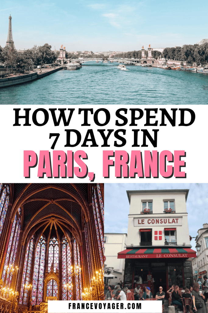 Searching for how to spend 7 days in Paris? This is the ultimate 1 week in Paris itinerary including the best things to do in Paris in 7 days, Paris travel tips, hidden gems in Paris, packing for a week in Paris, where to stay in Paris, and more! Whether this is your first visit to Paris or your 12th, you’re going to love this day-by-day guide on how to best see the City of Lights! Save this post for later! 7 Days in Paris Itinerary | Paris Itinerary Week | Paris Itinerary First Time