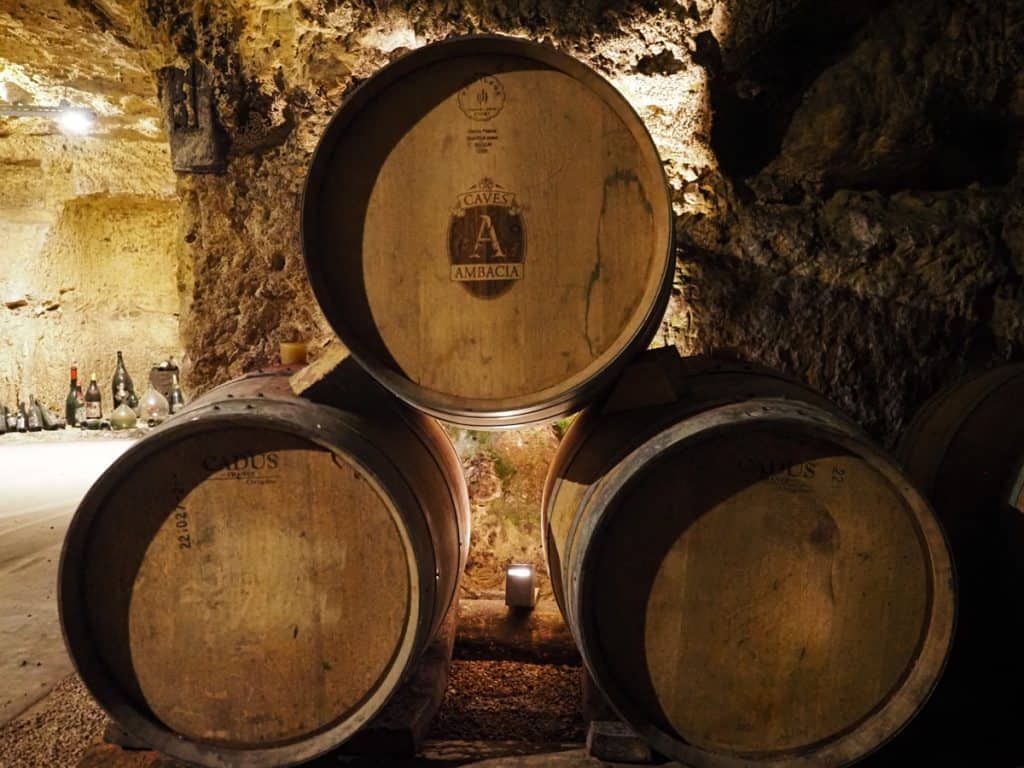 Barrels at Caves Ambacia