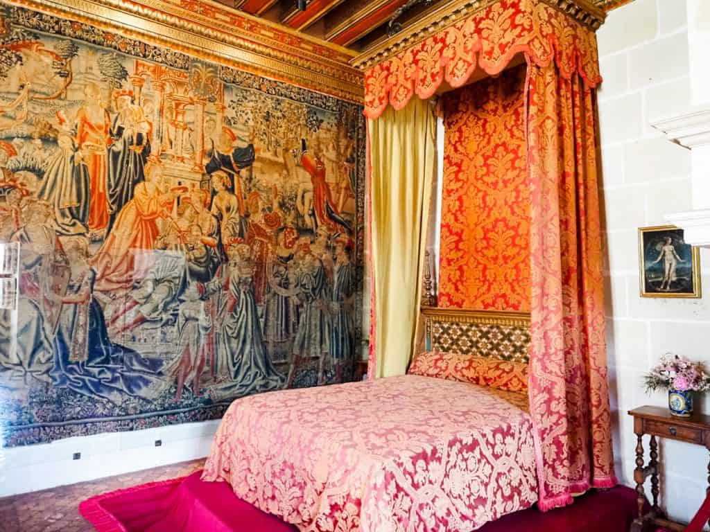 Bedroom in Chateau de Chenonceau