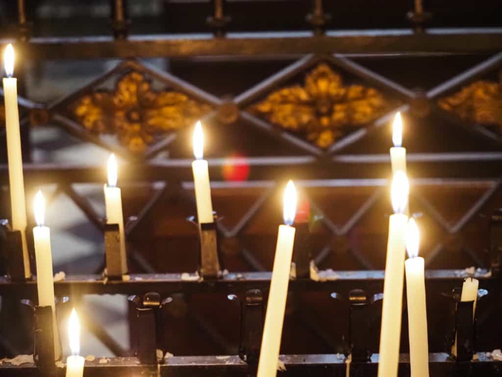 Candles at Cathédrale Sainte-Croix d'Orléans