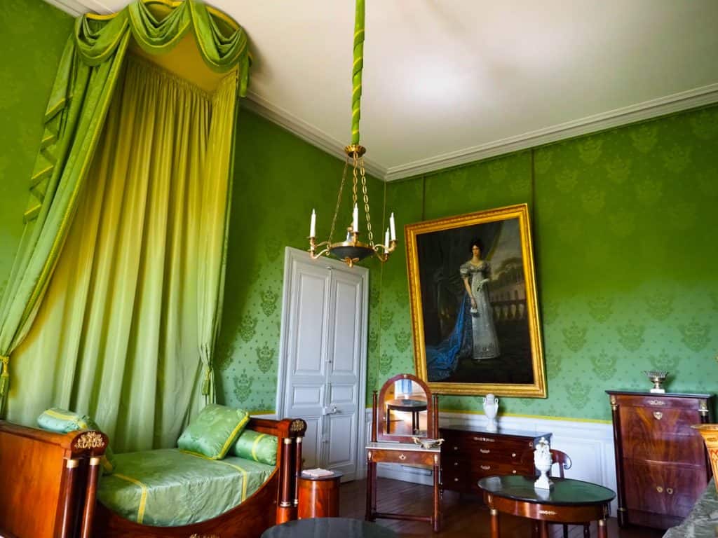 Green room at Chateau de Valencay