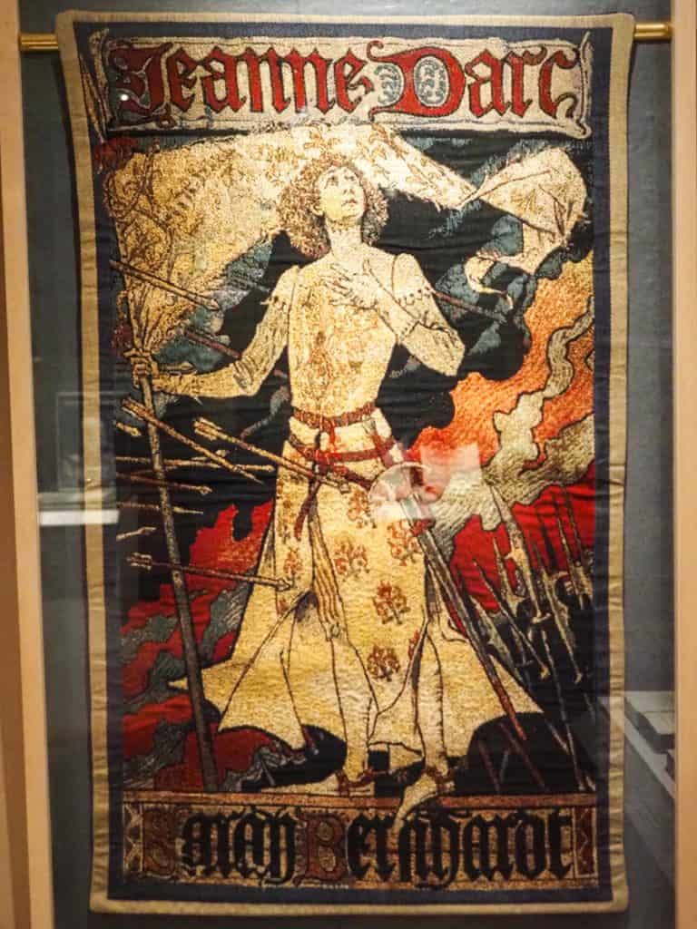 Jeanne d'Arc art at the history museum