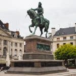 Jeanne d'Arc statue at Place du Martroi in Orleans 4