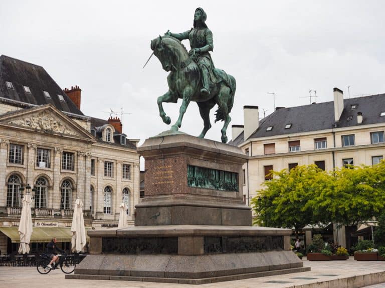 Jeanne d'Arc statue at Place du Martroi in Orleans 4