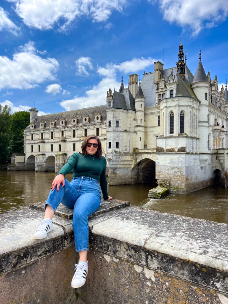 Kat at Chateau de Chenonceau