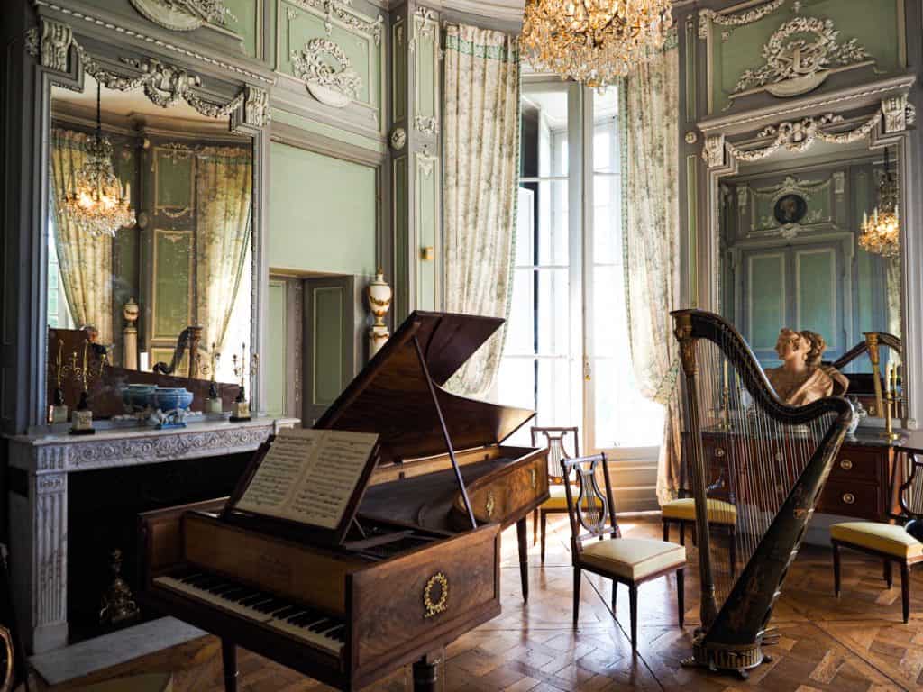 Music room at Chateau de Valencay