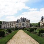 View of Chateau de Chenonceau from the flower garden 2