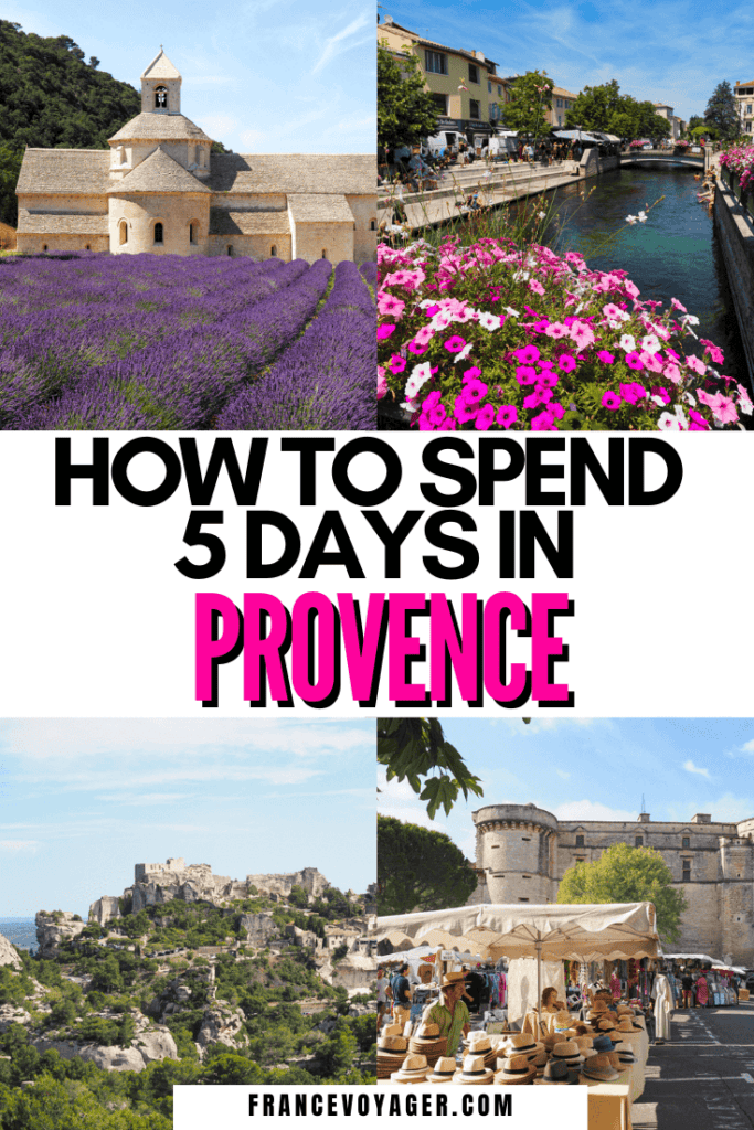 This is how to spend 5 days in Provence, France | Provence Road Trip Map | Provence France Road Trip | Road Trip en Provence | Provence Itinerary | Provence France Itinerary | Best Things to Do in Provence France | Provence France Things To Do | Avignon | L’Isle Sur la Sorgue Provence France | Gordes France | Sault Lavender Fields | Valensole Lavender Fields | Saint Remy de Provence | Lavender Provence France