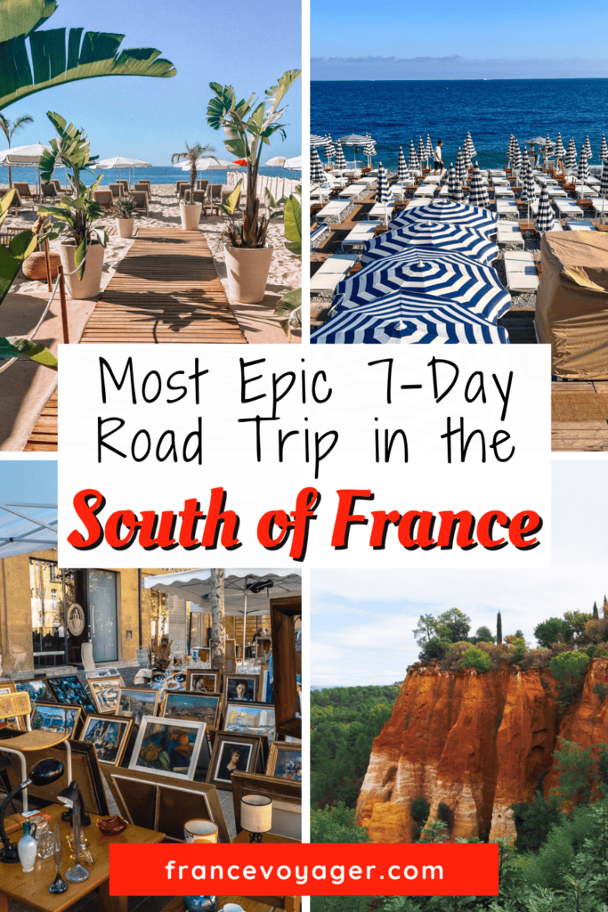 South of France you'll ever need! With stops in Avignon, the Luberon villages like Roussillon and Gordes, Aix-en-Provence, Cassis, Cannes, and Nice, you'll get a good feel of all that Provence and the French Riviera have to offer in this South of France itinerary in 7 days! Click here for your epic one week in the South of France road trip!