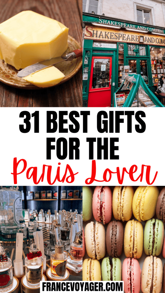 Searching for the perfect Paris gift ideas for the Paris obsessed person in your life? This guide has a whopping 31 Paris inspired gifts including Christmas gifts from Paris, Paris gifts for her or him, Paris themed gifts, and more! Whether they want a Paris novelty souvenir gift or something made in Paris, this gift guide is sure to please. Click here to unlock all the gift ideas!