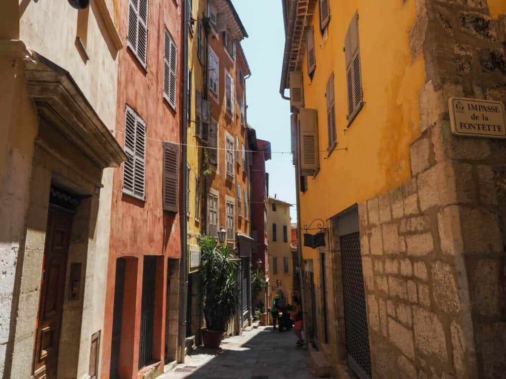 Colorful buildings in Grasse