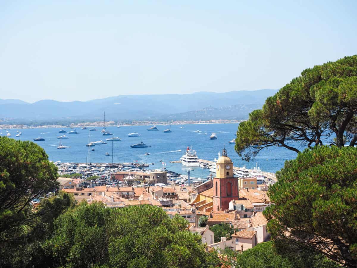 Views of St Tropez from the Citadel area