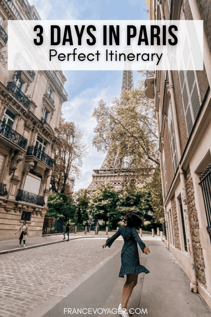 Only have 3 days in Paris? This detailed Paris itinerary helps you see the highlights while still enjoying authentic cafés, scenic walks, and unforgettable experiences. Save it for your France vacation!