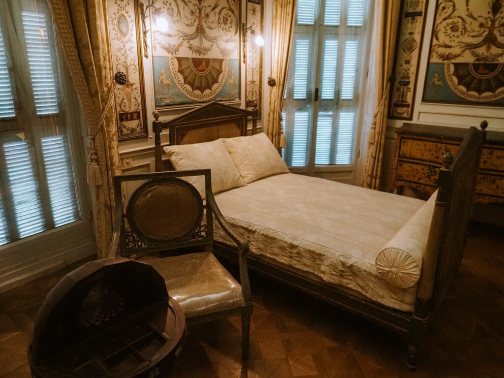 Bedroom at Villa Ephrussi de Rothschild