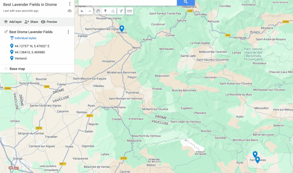 Best Drome Lavender Fields Map