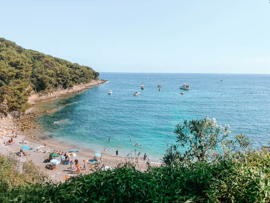 Fossettes Beach at Saint-Jean-Cap-Ferrat