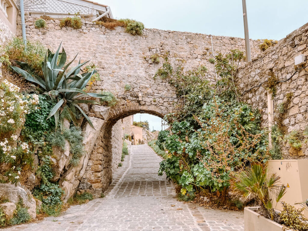 Stone archway and path in Antibes 2