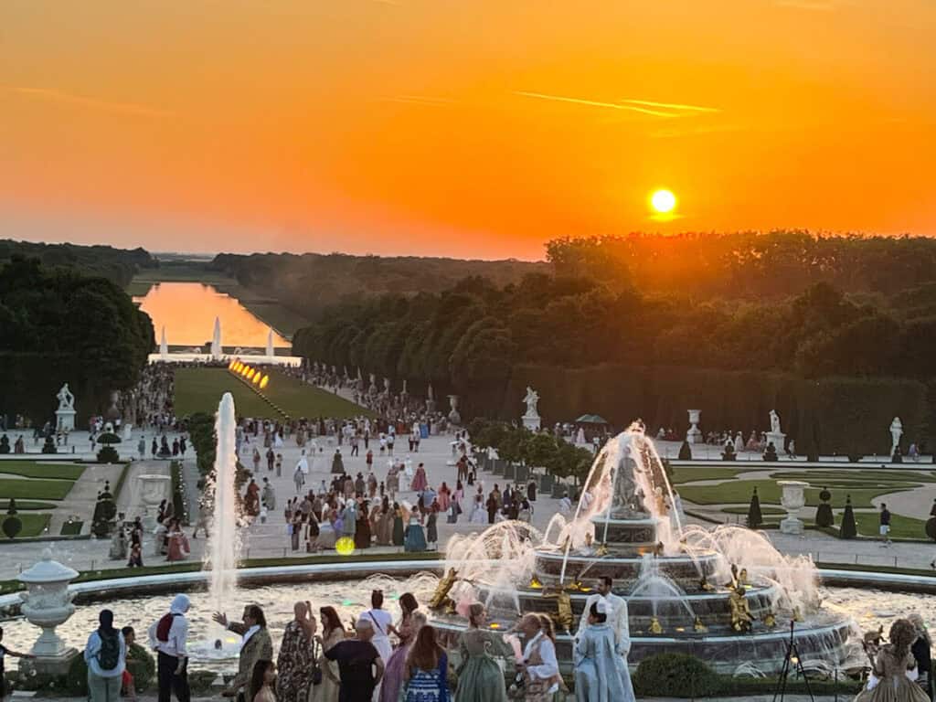 Sunset in the Gardens of Versailles 3
